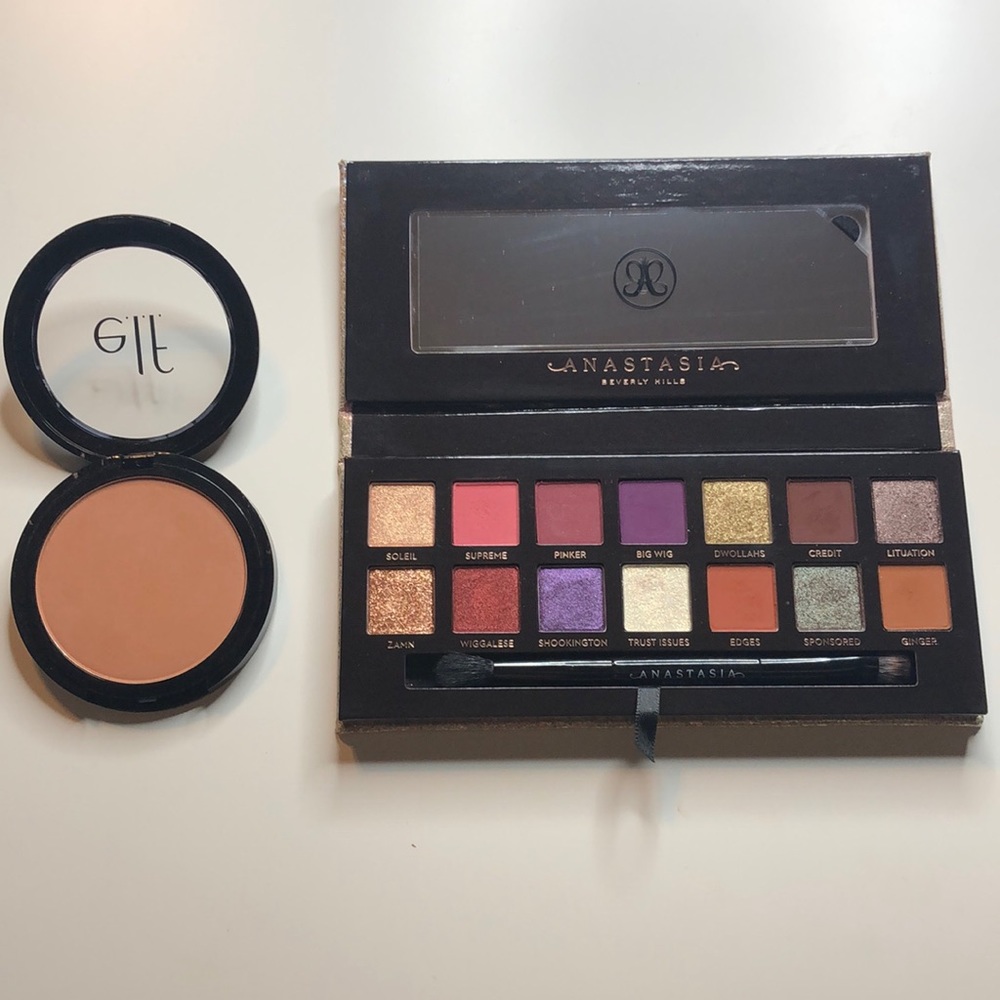 ABH Jackie Aina palette and ELF always earthy set